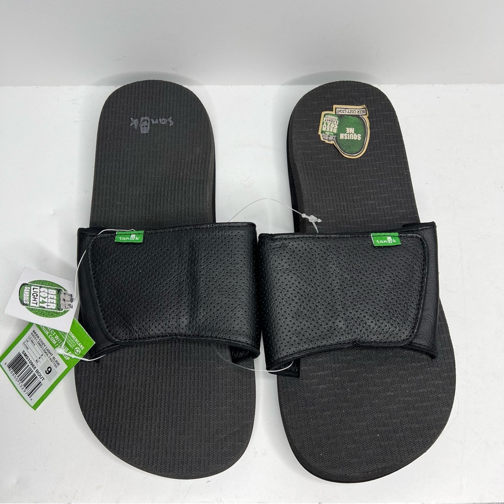 Sanuk Beer Cozy Light Slide Black